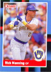 1988 Donruss Baseball Cards    486     Rick Manning
